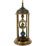 Exclusive table clock with exposed mechanism