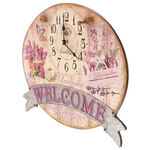 Wall Clock with Lavender 3