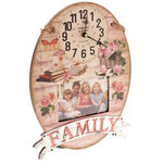 Wall clock with photo frame 1