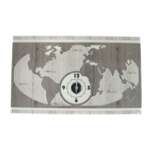 Luxury wall clock world map 80cm