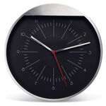 Black brushed wall clock 1