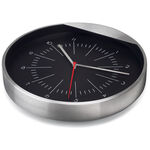 Black brushed wall clock 2