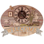 Wall Clock with Welcome 2