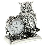 Highclass decorative owl clock 9cm 1