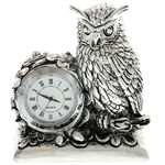 Highclass decorative owl clock 9cm 2