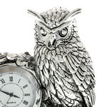 Highclass decorative owl clock 9cm 5