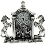 Highclass clock 2 horses with fireplace 1