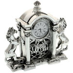 Highclass clock 2 horses with fireplace 2