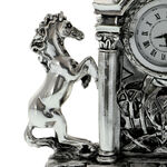 Highclass clock 2 horses with fireplace 7