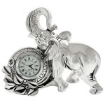 Highclass Silver Elephant Clock 1