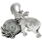 Highclass Silver Elephant Clock 4
