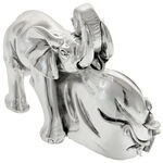 Highclass Silver Elephant Clock 5