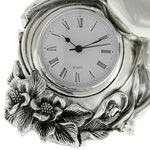 High class silver horse clock 7