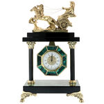Marble pattern clock with Roman chariot Highclass 42cm 3