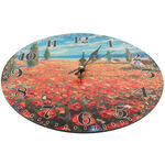 Wall clock Claude Monet: Poppies 3