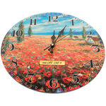 Wall clock Claude Monet: Poppies 4