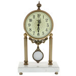 Retro marble pendulum clock