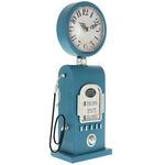 Blue retro fuel station clock 1