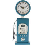 Blue retro fuel station clock 2