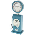 Blue retro fuel station clock 3