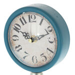 Blue retro fuel station clock 6