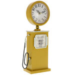 Yellow retro gas station clock 5