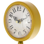 Yellow retro gas station clock 6