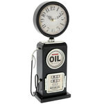 Black retro gas station clock 1