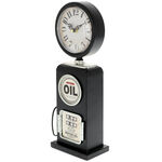 Black retro gas station clock 3