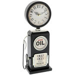 Black retro gas station clock 5