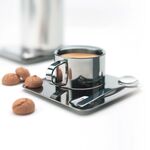 Ceaşcă Cappuccino cu Farfurie şi Lingură 2