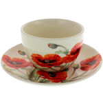 Tea Cup with Poppies 1