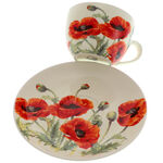 Tea Cup with Poppies 2