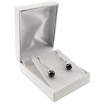 Midnight Pearl Silver Earrings 2