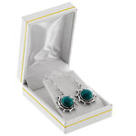 Silver Earrings with Turquoise 2