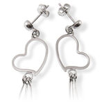 Heart Silver Earrings 2