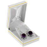 Amethyst Silver Earrings 2