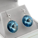 Azure Swarovski Earrings 3