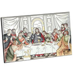The Last Supper icon silver plated 15cm