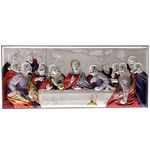 The Last Supper silver plated icon 2