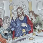 The Last Supper icon with silver colored finish 50cm 6