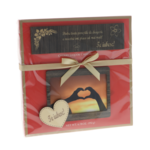 Personalized chocolate with picture and message I love you 2