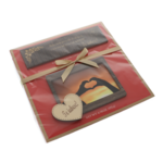 Personalized chocolate with picture and message I love you 4