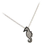 Silver Necklace with sea horse pendant 1