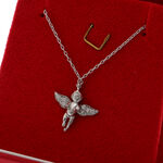 Silver Necklace with Angel 3