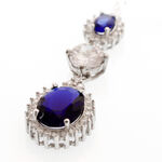 Silver necklace purple royal 6