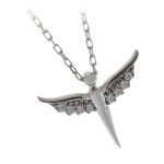 Silver Necklace Swarovski Angel 1