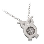 Silver Necklace Swarovski Smart Owl 1