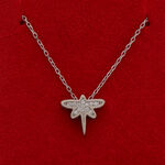 Silver Necklace Swarovski Butterfly 3