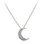 Silver Necklace Swarovski Moon 2